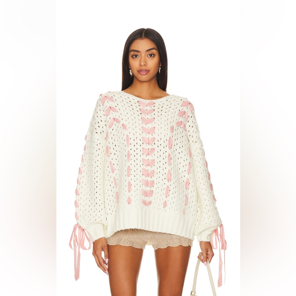 🌸🎀For Love and Lemons Laurel Oversized Sweater